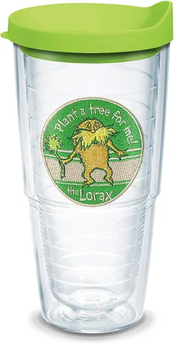 Vista 15 de Tervis Vaso aislado de doble pared Dr. Seuss™ Lorax hecho en Estados Unidos mantiene las bebidas frías y calientes, 16 onzas, planta un árbol