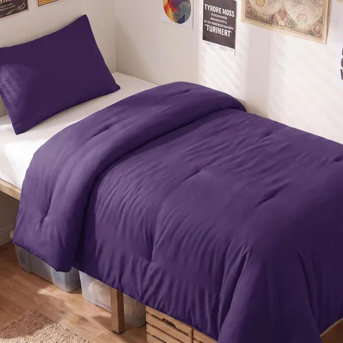 Vista 58 de CozyLux - Juego de edredón beige tamaño individual/individual XL, 2 piezas de juego de cama extra largo sólido transpirable acolchado, juego de cama
