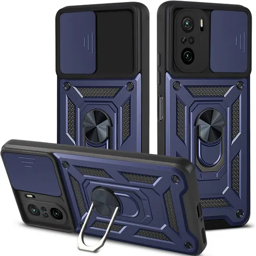 Vista 252 de Compatible con Tecno Pova Neo 2 Bracket Shell, con cubierta deslizante para lente de cámara compatible con Tecno Pova Neo 2 LG6n Case Negro