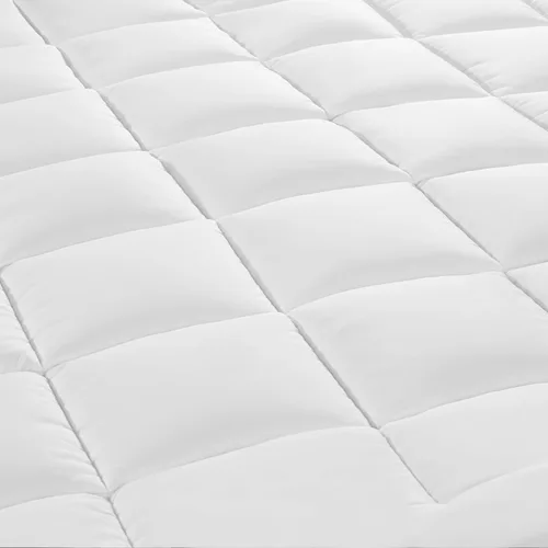 Vista 4 de Serta Memory Flex - Cubrecolchón suave de 2 pulgadas, protector de colchón acolchado resistente a las manchas con bolsillo de 15 pulgadas para un