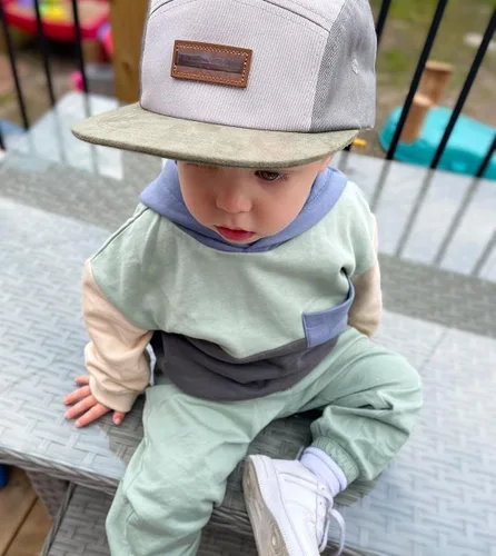Vista 4 de Endorothii Conjunto de sudadera con capucha y pantalones de manga larga para bebé niño y niño, 2 piezas, ropa de otoño