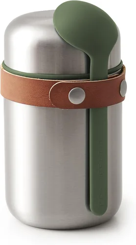 Vista 6 de BLACK + BLUM Frasco de alimentos al vacío Contenedor de almuerzo de acero inoxidable aislado a prueba de fugas con cuchara de cucharón