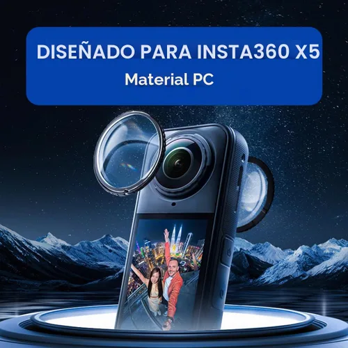 Vista 2 de STARTRC VCR Protector de lente para Insta360 X5, protector de lente de PC