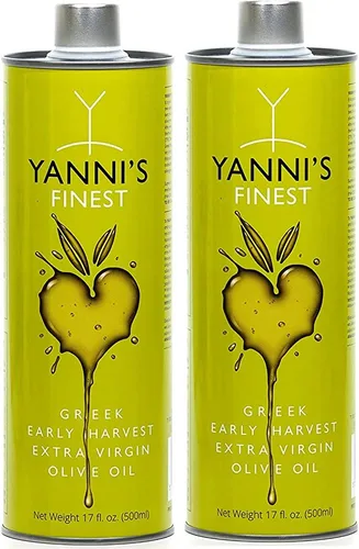 Vista 2 de Yanni's Aceite de oliva virgen extra griego de cosecha temprana, 16.9 fl oz
