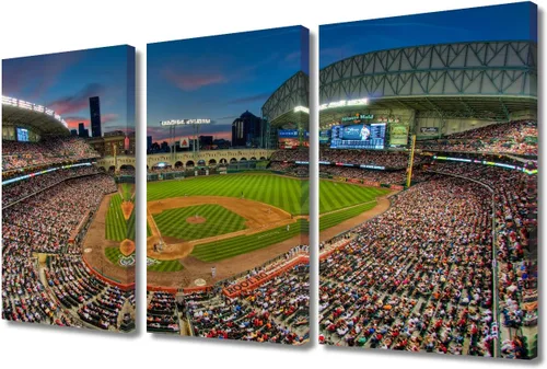 Vista 104 de TUMOVO Arte de pared en lienzo para estadio deportivo, arte de pared de campo Wrigley en Chicago, pinturas de Chicago, impresiones sobre lienzo