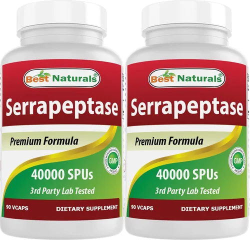 Vista 9 de Best Naturals Serrapeptase 40000 SPUs 90 Vcaps (90 unidades (paquete de 1))