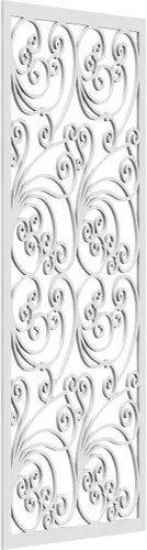 Vista 69 de 9 3/8"W x 24 3/8"H x 1/4"T Marilla Decorativos Paneles de Pared de Madera Calado, Abedul