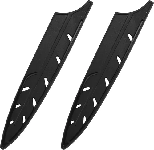 Vista 15 de XYJ Juego de 2 fundas para cuchillos de seguridad, protector de bordes de cuchillos, funda universal para cuchillos, pelado, funda de cuchillo
