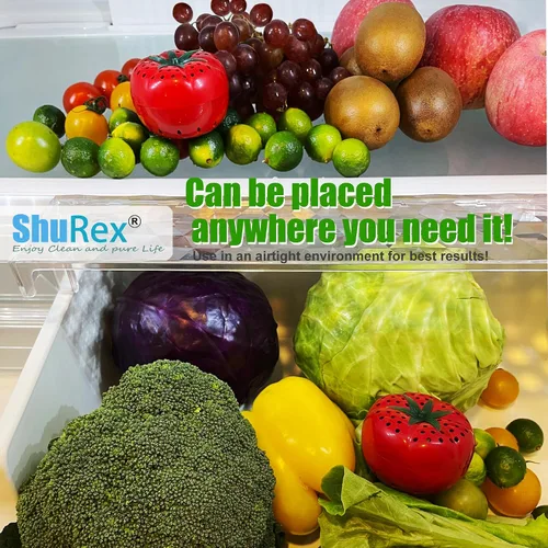 Vista 8 de Kit de conservador de frescura: mantiene las frutas y verduras frescas durante más tiempo, absorbe gas etileno y olores en el refrigerador