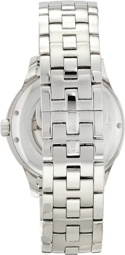 Vista 3 de Hamilton Watch Jazzmaster Reloj automático suizo con corazón abierto de 1.575 in, esfera beige, pulsera de acero inoxidable plateado