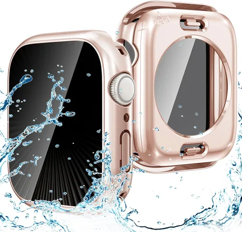 Vista 14 de Goton Funda impermeable con protección de privacidad compatible con Apple Watch, protector de pantalla de 40 mm para Series 6/5/4, SE 3/2/1