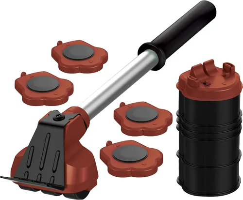Vista 10 de Elevador de muebles resistente con 4 deslizadores para un movimiento fácil y seguro, rodillo para electrodomésticos adecuado para sofás, sofás cama
