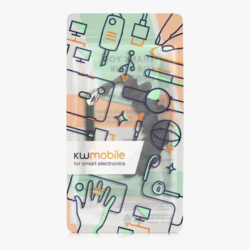 Vista 7 de kwmobile Correa de reloj compatible con Xiaomi Mi Smart Band 6 / Mi Band 6 / Band 5 – Correa de reloj de banda elástica negra