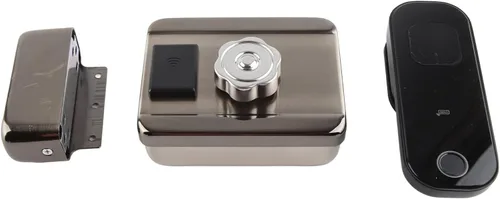 Vista 8 de Cerradura de puerta de entrada sin llave Cerradura de cerradura de huella digital Cerradura de bloqueo eléctrico de control remoto para uso doméstico