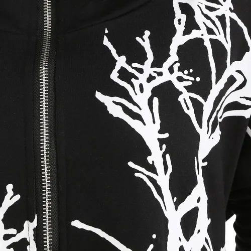 Vista 6 de Capa con capucha para mujer blusa de Halloween estilo punk manga larga talla grande vestido largo con capucha