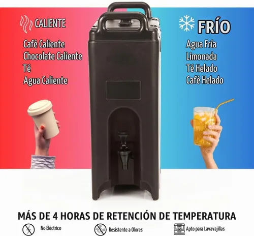 Vista 4 de Cambro (500LCD110) Portabebidas de 4-3/4 gal - Camtainer®