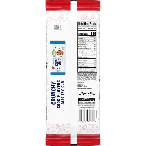 Vista 3 de CHIPS AHOY! Galletas masticables sin gluten con chispas de chocolate fudgy, 9.75 oz Certificado Kosher