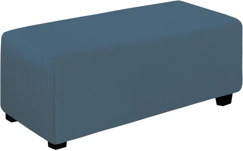 Vista 120 de Easy-Going Funda Elástica para Otomana Taburete de Almacenamiento Plegable Protector de Muebles Funda Rectangular Suave con Parte Inferior Elástica