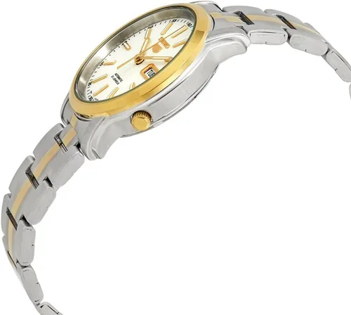 Vista 2 de SEIKO Reloj automático para hombre con esfera blanca serie 5 SNKL84K1, Azul, Reloj automático