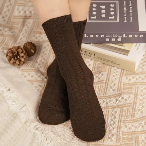 Vista 6 de Justay 6 pares de calcetines de punto suave para mujer, calcetines cómodos de algodón para mujer, regalos
