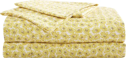 Vista 31 de Betsey Johnson - Juego de sábanas de tamaño individual, ropa de cama de microfibra con estampado Nerdy Teddies con sábana bajera de bolsillo