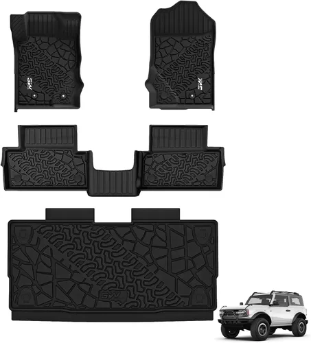Vista 34 de 3W Alfombrillas para Ford F-150 2015-2025 y F150 Lightning SuperCrew 2022-2025 (sin almacenamiento plano plegable), TPE para todo tipo de clima