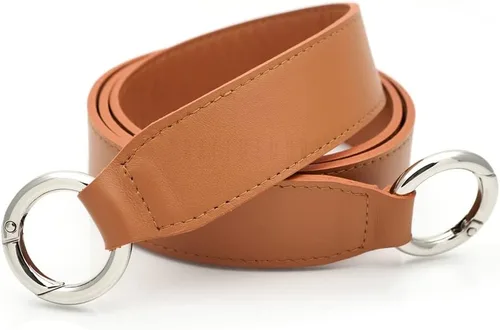 Vista 7 de CRAFTMEMORE 41 "bolso manija reemplazo cuero genuino bolso correa para hombro bolso bolso maletín GL019, Tira negra