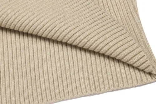 Vista 7 de COOFANDY - Suéter de punto acanalado para hombre, ajuste entallado, cuello de tortuga, casual