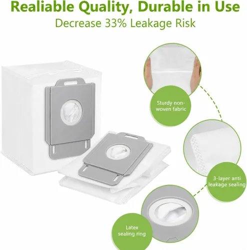 Vista 3 de KGC Paquete de 10 bolsas de vacío para iRobot Roomba i s J Series Robot