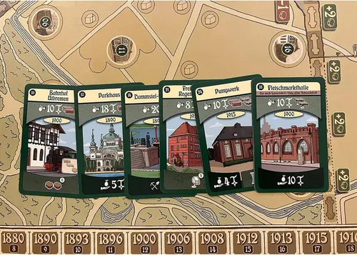 Vista 5 de Rio Grande Games Findorff Strategy Board Game, Bremen City Building, simulación económica, 1-5 jugadores, 45-90 minutos