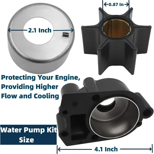 Vista 4 de 96148A8 Kit de impulsor de bomba de agua Compatible con MerCruiser alpha one gen 1 Stern Drives 46-96148A8 96148Q8