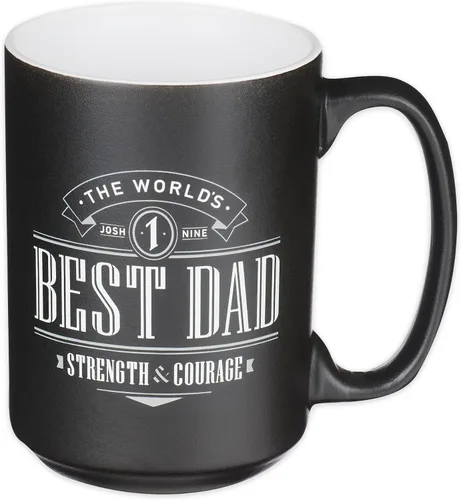 Vista 19 de Christian Art Gifts Taza grande de cerámica inspiradora con escritura bíblica para café y té para hombres: Versículo bíblico que anima al hombre