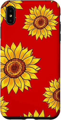 Vista 11 de Patrón de girasol en rojo vintage floral flor mujeres regalo caso para iPhone 17