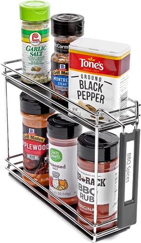 Vista 6 de Nifty Solutions Spice Caddy - Juego de dos, cromado