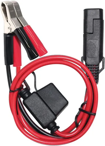 Vista 7 de Paquete de 3: Clip de cocodrilo de batería de 1.5 pies y 12 V a SAE 2 pines, cable de desconexión rápida SAE a cable de abrazadera de batería