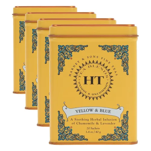 Vista 8 de Harney & Sons Té Rooibos African Autumn, HERBAL, lata de 20 sobres