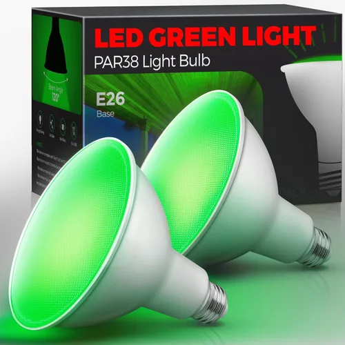 Vista 8 de LOHAS - Bombillas amarillas para insectos para exteriores, luz de inundación LED PAR38 para exteriores, equivalente a 150-200 W, 2000 K,