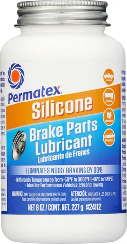 Vista 10 de Permatex 24125 Lubricante de cerámica para piezas de freno extremo, 8 onzas, paquete de 1 Lubricante de piezas de freno extremo de cerámica