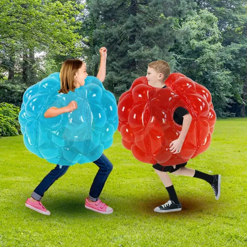 Vista 3 de Paquete de 2 - parachoques para niños, pelota que rebota para niños, pelotas de sumo para niños, pelota de césped para juegos de equipo al aire