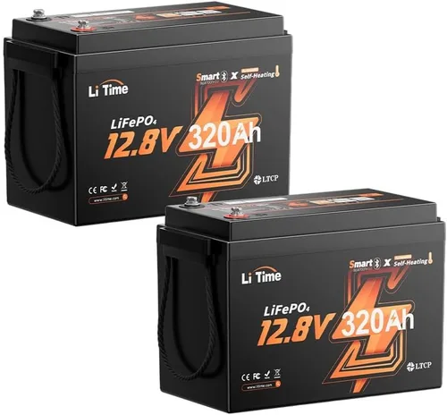 Vista 20 de Litime Batería de litio Xtra Mini LiFePO4 de 12V 100Ah para RV, cámper