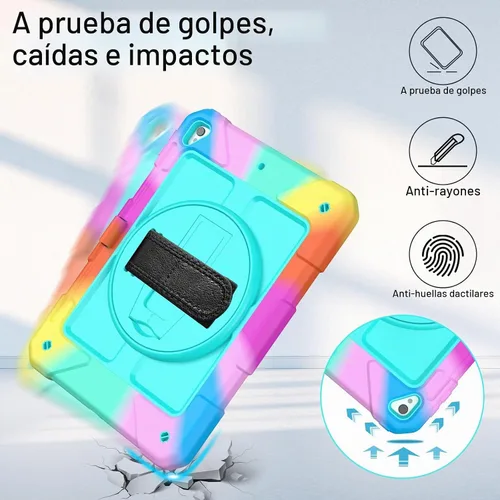 Vista 7 de LTROP Funda Protectora para iPad de 6ª/5ª Generación y iPad Air 2, Funda para iPad de 9.7 Pulgadas con Correa para el Hombro, Soporte