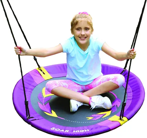 Vista 2 de M&M Sales Enterprises MM00156 Adventure Swing SOAR alto, talla única, morado