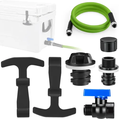 Vista 10 de Cooler Drain Plug Hose Connection Kit with 6FT Hose for Yeti, Rtic Coolers
