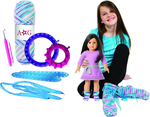 Vista 4 de American Girl Kit de tejer zapatillas