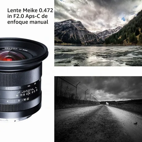 Vista 5 de Meike 0.472 in f2.0 Ultra gran angular MF APS-C lente para cámaras Sony E