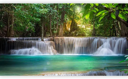 Vista 12 de artgeist Mural de pared premium tropical 197 x 110 pulgadas, papel tapiz no tejido, decoración de pared de vellón, impresión fotográfica, diseño