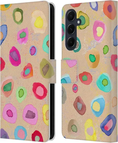 Vista 155 de Head Case Designs Officially Licensed Ninola Ditsy Flowers Yellow Nature Bold Leather Wallet Case Compatible with Samsung Galaxy A07 4G