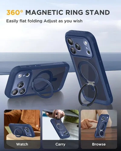 Vista 79 de Miracase Serie de vidrio para iPhone 11 de 6.1 pulgadas, funda protectora de cuerpo completo resistente mejorada con protector de pantalla de vidrio