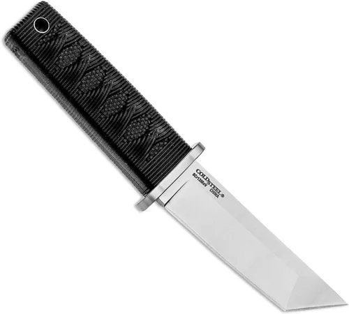 Vista 3 de Cold Steel Kyoto 3.25" Cuchillo Tanto Utilitario para Caza al Aire Libre de Hoja Fija de Acero Inoxidable 8Cr13MoV Duradero y Compacto, Mango