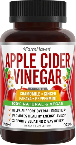 Vista 5 de FarmHaven Cápsulas de cardo mariano orgánico USDA y cápsulas de vinagre de sidra de manzana